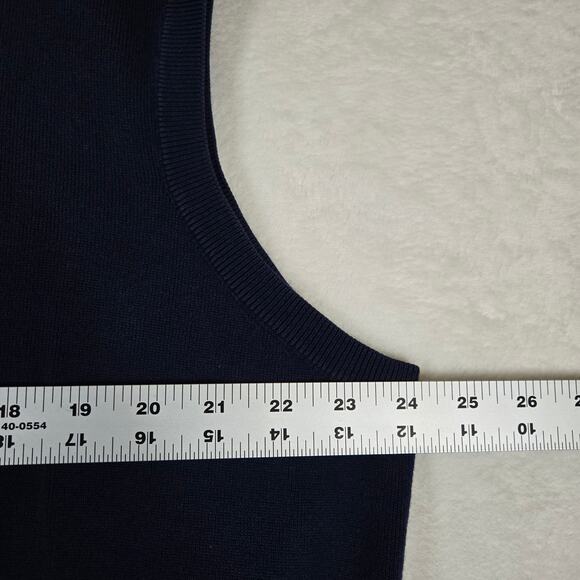 Polo Golf Ralph Lauren XXL Cotton Sweater Vest Mens Navy Golf Vest 0846 - Picture 6 of 8